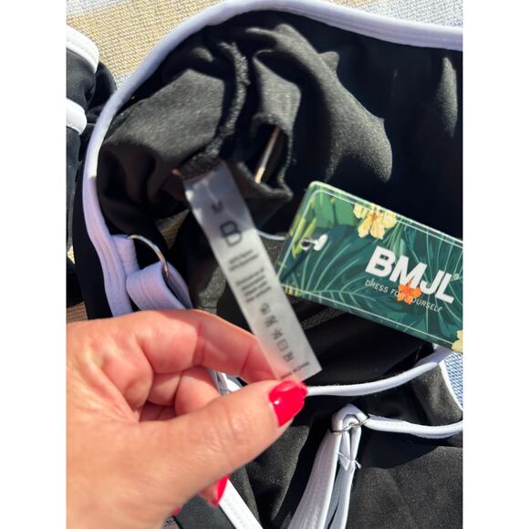 NWT, BMJL, Women, Bikini Set, Black and White, Sz M - Picture 9 of 9